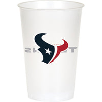 96/Case Bulk Houston Texans 20 oz Plastic Cups