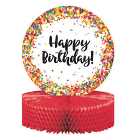 6 pc Bulk Confetti Sprinkles Centerpieces - Birthday Party Supplies by Creative Converting