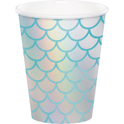 96 pc Bulk Iridescent Mermaid Cups - Birthday Party Supplies by Creative Converting