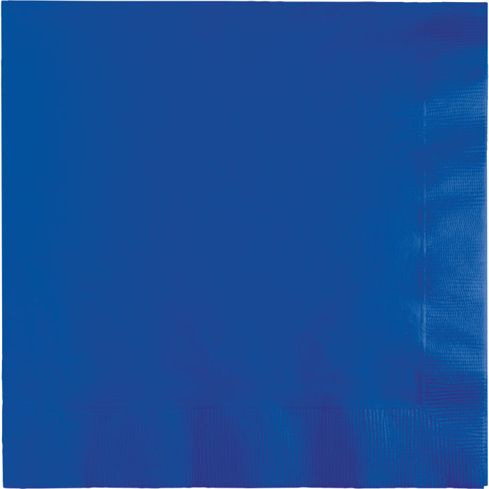 Bulk 600 pc Cobalt Blue 2 ply Luncheon Napkins  - Solid Color Party Tableware by Creative Converting