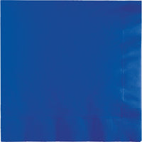 Bulk 600 pc Cobalt Blue 2 ply Luncheon Napkins  - Solid Color Party Tableware by Creative Converting