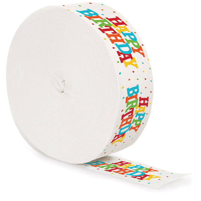 12 pc Bulk Happy Birthday Streamers - Birthday Party Supplies by Creative Converting