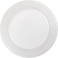 Bulk 240 pc Clear Plastic Banquet Plates 10.25 inch - Solid Color Party Tableware by Creative Converting