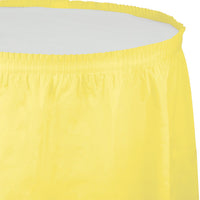 Bulk 6 pc Mimosa Plastic Tableskirt 29 inch x 14 ft - Solid Color Party Tableware by Creative Converting
