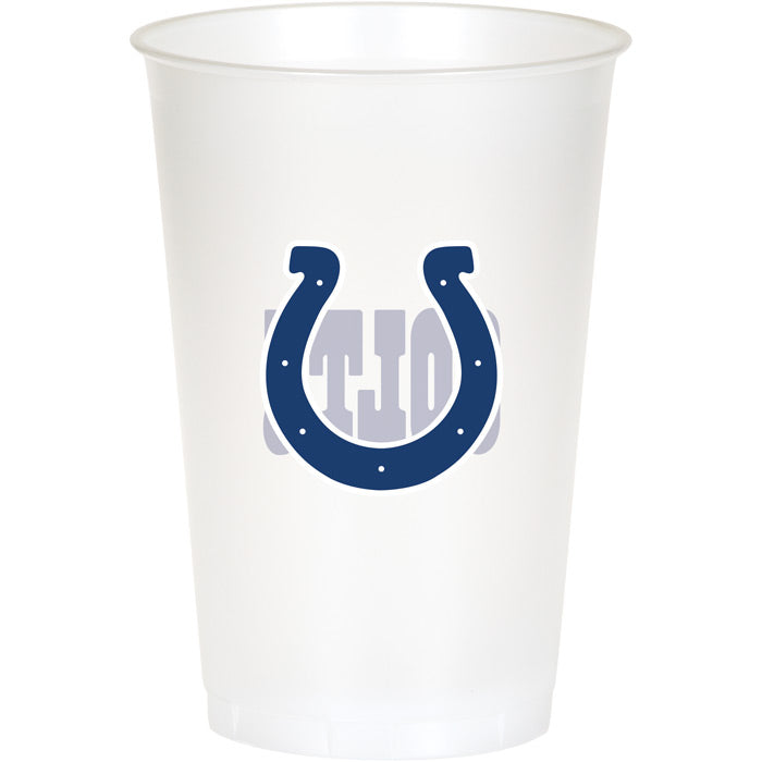96 pc Bulk Indianapolis Colts 20 oz Plastic Cups - Sports Party Supplies by Creative Converting