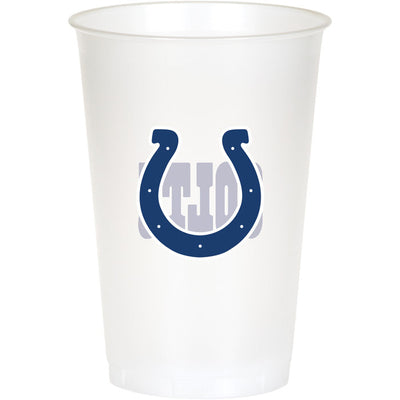 96/Case Bulk Indianapolis Colts 20 oz Plastic Cups