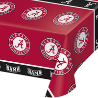 12 pc Bulk University of Alabama Plastic Table Covers - Sports Party Supplies by Creative Converting