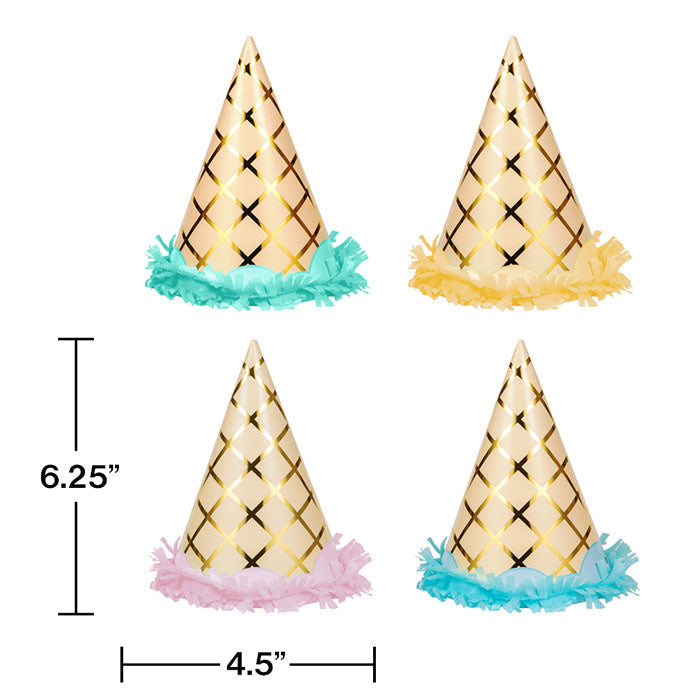 48ct Bulk Ice Cream Party Party Hats