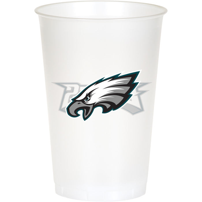 96 pc Bulk Philadelphia Eagles 20 oz Plastic Cups - Sports Party Supplies by Creative Converting