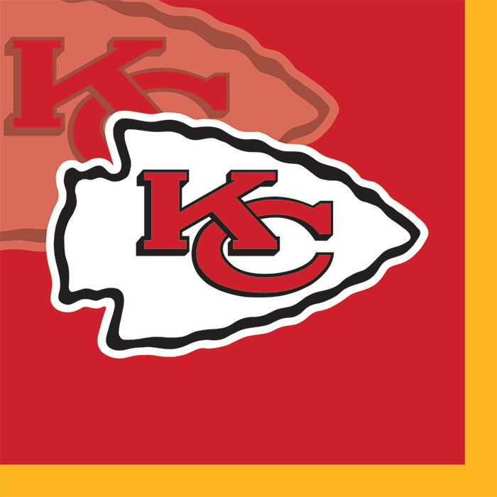 192 pc Bulk Kansas City Chiefs Beverage Napkins - Sports Party Supplies by Creative Converting
