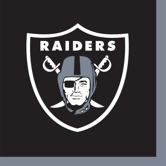 192 pc Bulk Las Vegas Raiders Beverage Napkins - Sports Party Supplies by Creative Converting