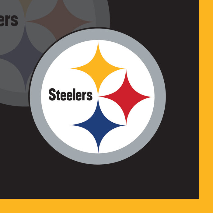192 pc Bulk Pittsburgh Steelers Beverage Napkins - Sports Party Supplies by Creative Converting