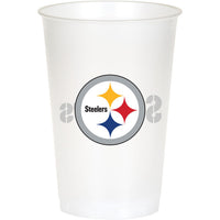 96 pc Bulk Pittsburgh Steelers 20 oz Plastic Cups - Sports Party Supplies by Creative Converting