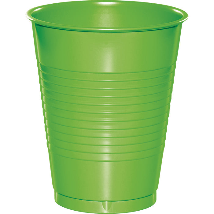 Bulk 240 pc Fresh Lime 16 oz Plastic Cups - Solid Color Party Tableware by Creative Converting