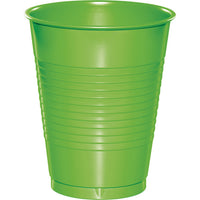 Bulk 240 pc Fresh Lime 16 oz Plastic Cups - Solid Color Party Tableware by Creative Converting