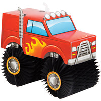 6 pc Bulk Monster Truck Centerpieces - Birthday Party Supplies by Creative Converting