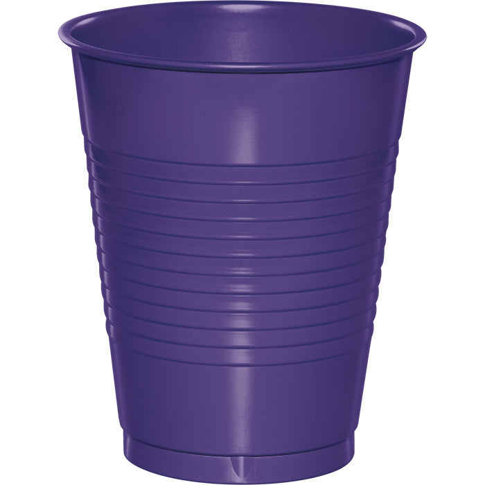 Bulk 240 pc Purple 16 oz Plastic Cups - Solid Color Party Tableware by Creative Converting