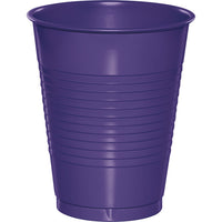 Bulk 240 pc Purple 16 oz Plastic Cups - Solid Color Party Tableware by Creative Converting
