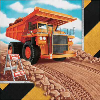 192 pc Bulk Big Dig Construction Luncheon Napkins - Birthday Party Supplies by Creative Converting