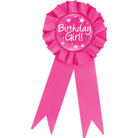 12 pc Bulk Birthday Girl Award Ribbons - Birthday Party Supplies by Creative Converting