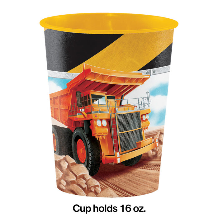 12ct Bulk Big Dig Construction 16 oz Plastic Cups