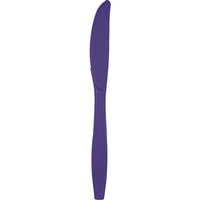 Bulk 288 pc Purple Plastic Knives  - Solid Color Party Tableware by Creative Converting