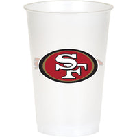 96/Case Bulk San Francisco 49ers 20 oz Plastic Cups