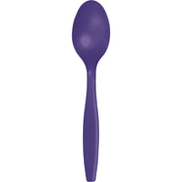 Bulk 288 pc Purple Plastic Spoons  - Solid Color Party Tableware by Creative Converting
