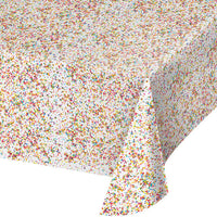 6 pc Bulk Confetti Sprinkles Plastic Table Covers - Birthday Party Supplies by Creative Converting