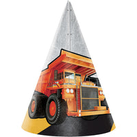 48 pc Bulk Big Dig Construction Party Hats - Birthday Party Supplies by Creative Converting