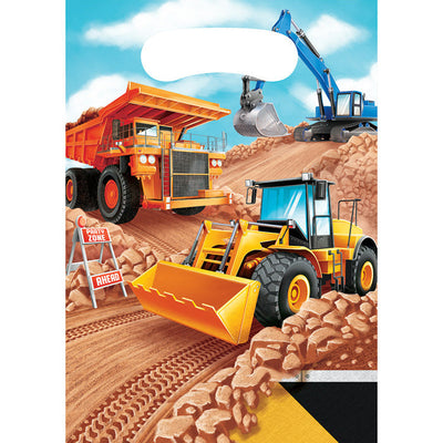 96 pc Bulk Big Dig Construction Favor Bags - Birthday Party Supplies by Creative Converting