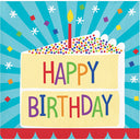 Cake Birthday Paper Beverage Napkins (Case of 192) - Birthday Party Supplies by Creative Converting