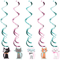 30 pc Bulk Purr-fect Cat Party Dizzy Danglers - Birthday Party Supplies by Creative Converting