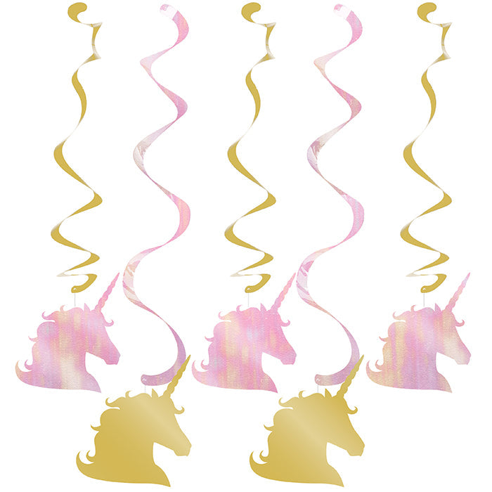 30 pc Bulk Sparkle Unicorn Dizzy Danglers - Birthday Party Supplies by Creative Converting