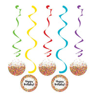 30 pc Bulk Confetti Sprinkles Dizzy Danglers - Birthday Party Supplies by Creative Converting