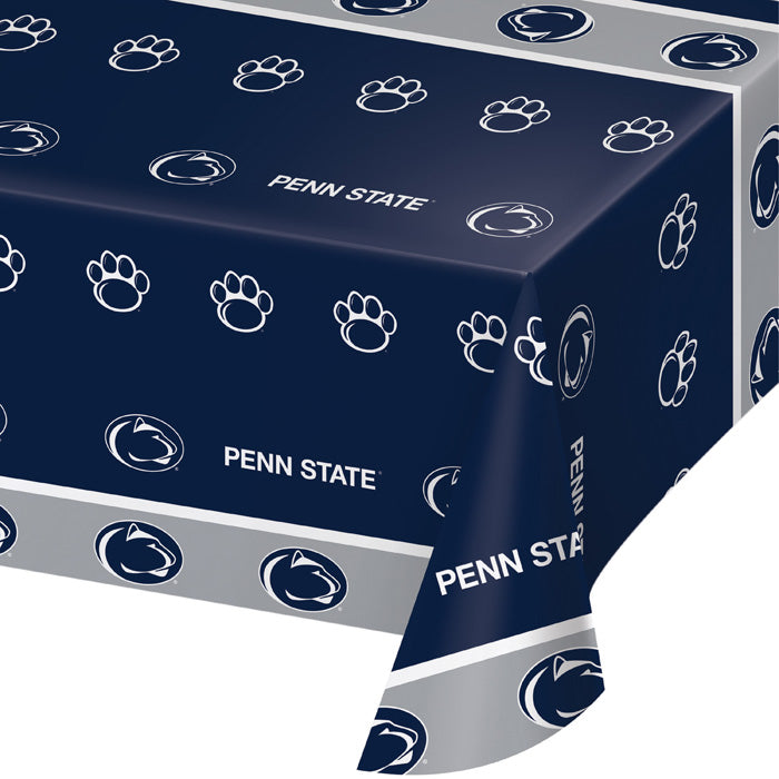 12 pc Bulk Penn State Plastic Table Covers - Sports Party Supplies by Creative Converting
