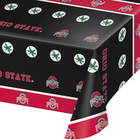 12 pc Bulk Ohio State University Plastic Table Covers - Sports Party Supplies by Creative Converting