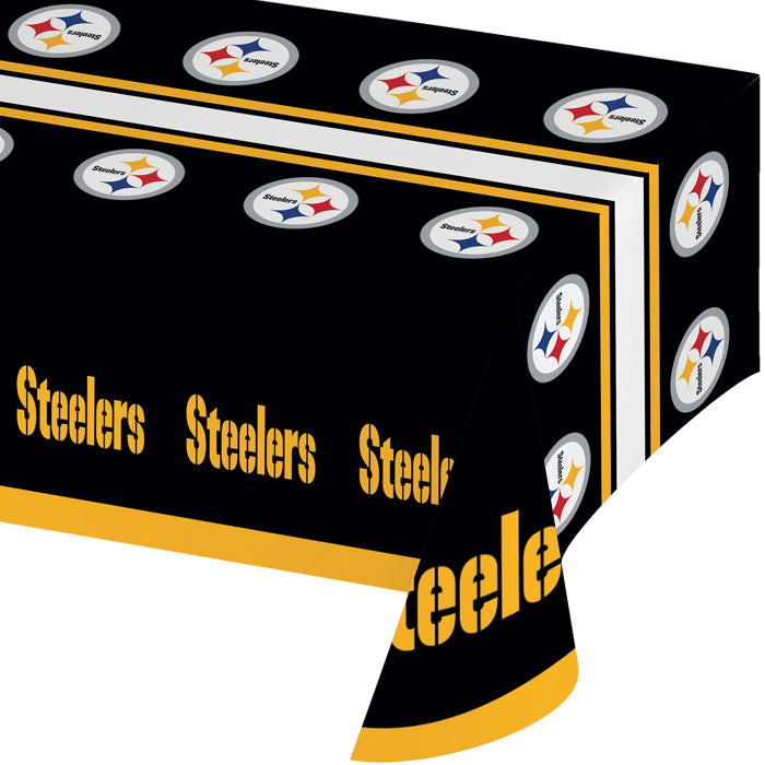 12 pc Bulk Pittsburgh Steelers Table Covers - Sports Party Supplies by Creative Converting