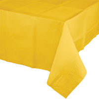 Bulk 6 pc School Bus Yellow Paper Table Covers 54