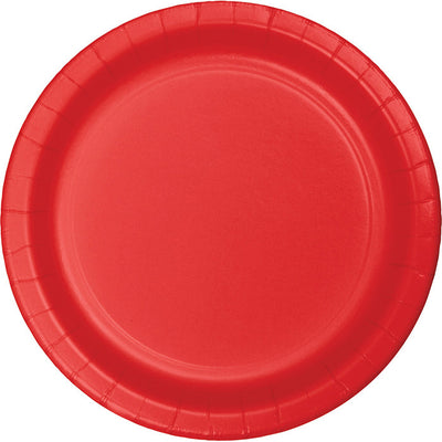 Bulk 900 pc Classic Red Dessert Plates - Solid Color Party Tableware by Creative Converting