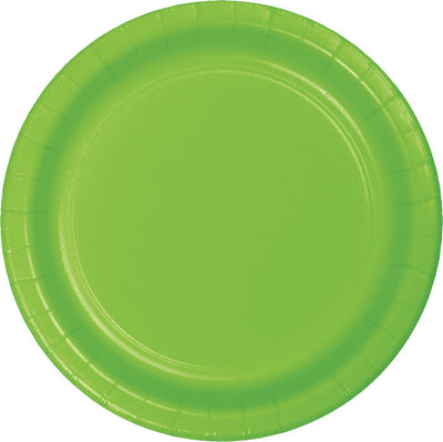 Bulk 240 pc Fresh Lime Paper 6.75 inch Dessert Plates - Solid Color Party Tableware by Creative Converting
