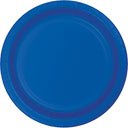 Bulk 96 pc Cobalt Blue Value Friendly Dessert Plates - Solid Color Party Tableware by Creative Converting