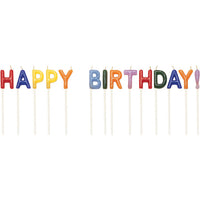 12 pc Bulk Happy Birthday Pick Candles - Birthday Party Supplies by Creative Converting