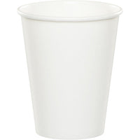 Bulk 96 pc White Value Friendly 9 oz Hot & Cold Cups - Solid Color Party Tableware by Creative Converting