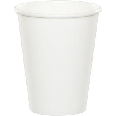 Bulk 96 pc White Value Friendly 9 oz Hot & Cold Cups - Solid Color Party Tableware by Creative Converting