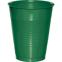 Bulk 240 pc Emerald Green 16 oz Plastic Cups - Solid Color Party Tableware by Creative Converting