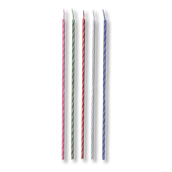240 pc Bulk Striped Party Candles - Birthday Party Supplies by Creative Converting