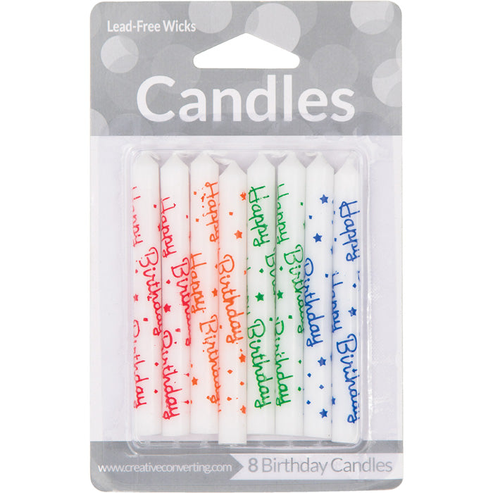 48 pc Bulk Happy Birthday Candles - Birthday Party Supplies by Creative Converting