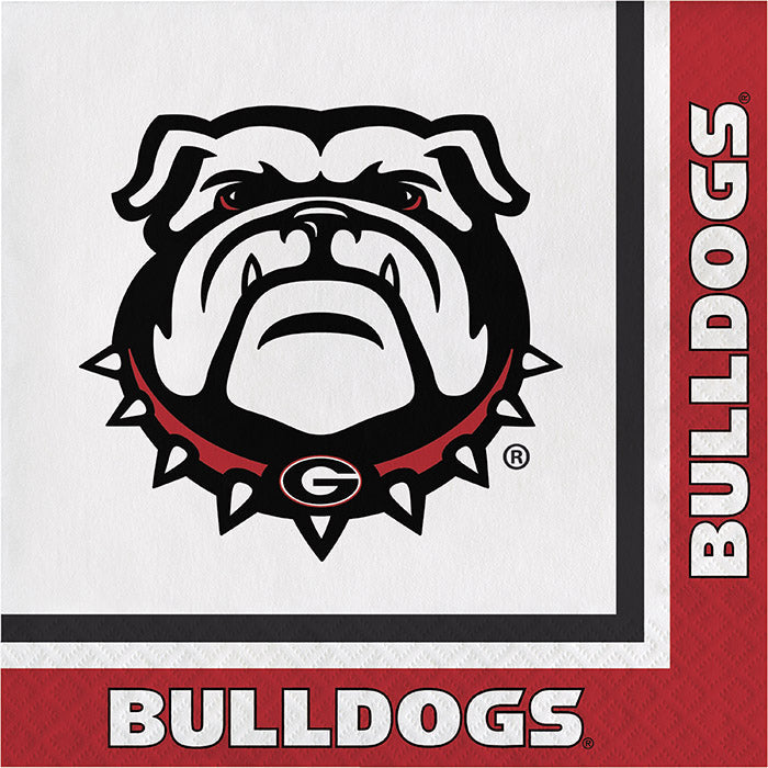 240 pc Bulk University of Georgia Luncheon Napkins - Sports Party Supplies by Creative Converting