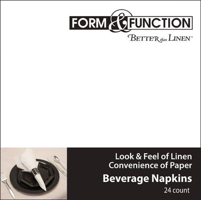 Bulk 288 pc White Better than Linen Beverage Napkins  - Solid Color Party Tableware by Creative Converting